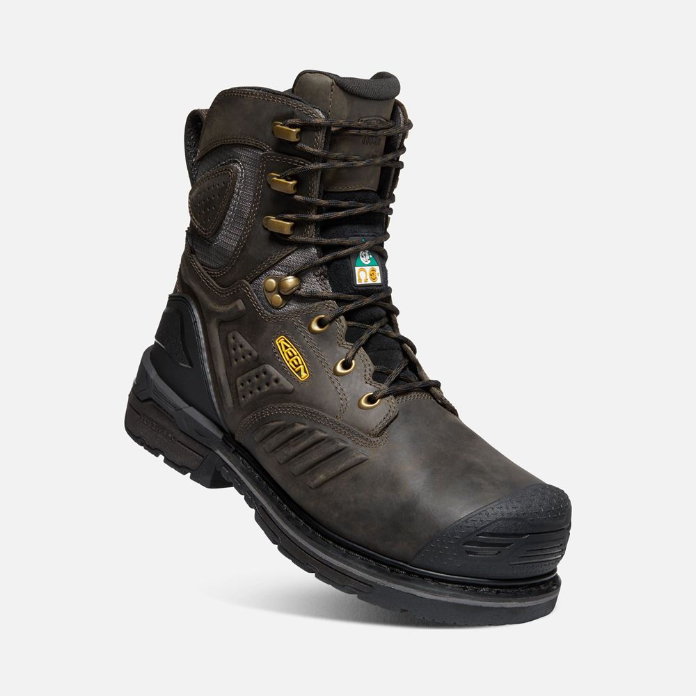 Keen Laarzen Heren Zwart Bruin - Csa Philadelphia+ 8\" Insulated Waterproof (Carbon-Fiber Toe) - 1870